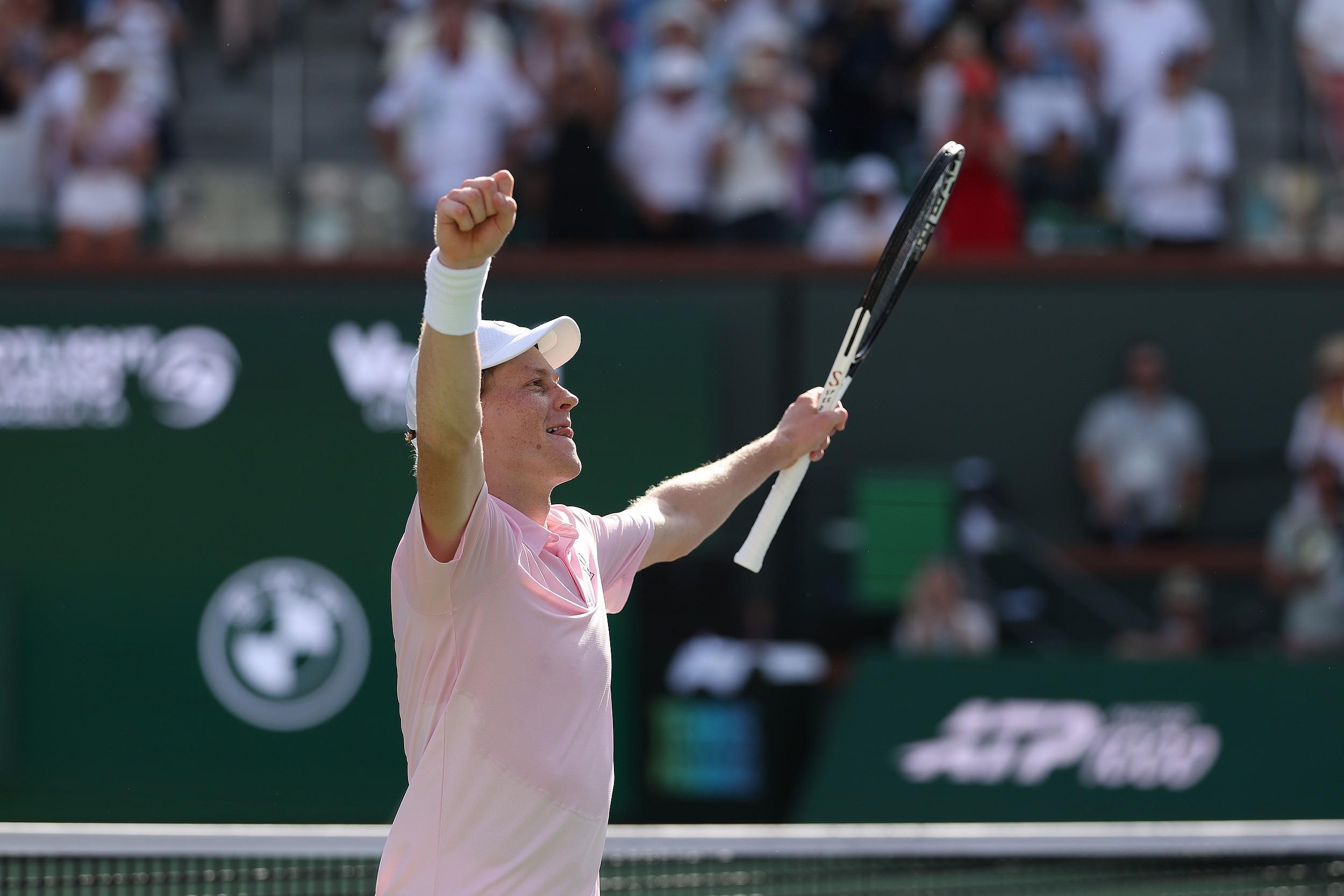 连赢两盘抢七,辛纳首夺印第安维尔斯大师赛冠军